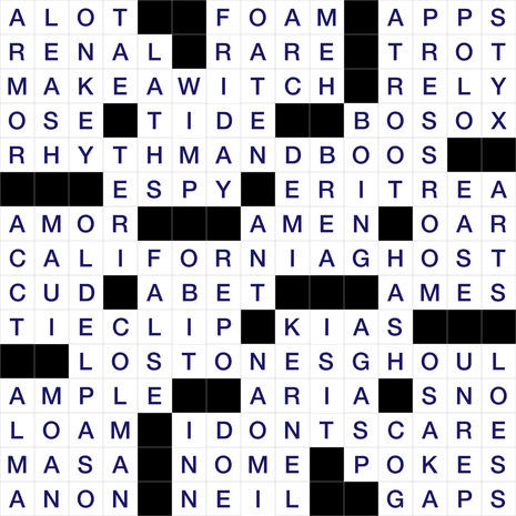 LATimes Crossword October 30, 2026