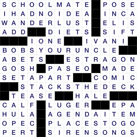 LATimes Crossword October 31, 2026